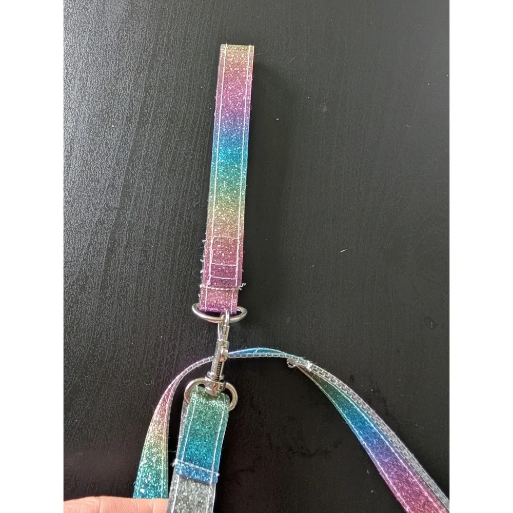 Build A Bear Workshop BABW Glittery Multicolor Rainbow Pet‎ Leash